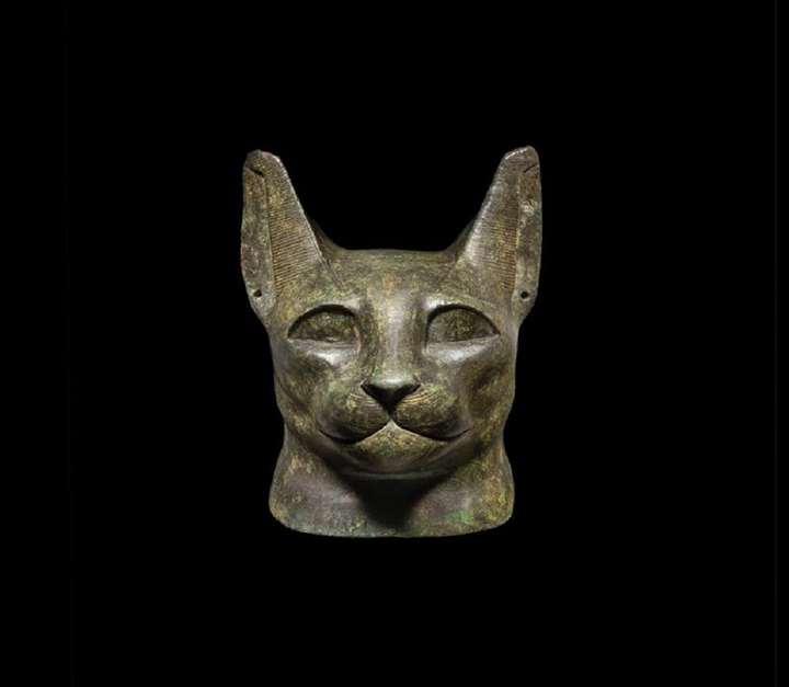 Cat Head of the Goddess Bastet
